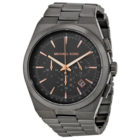 Michael Kors Channing Chronograph Black Dial Gun 